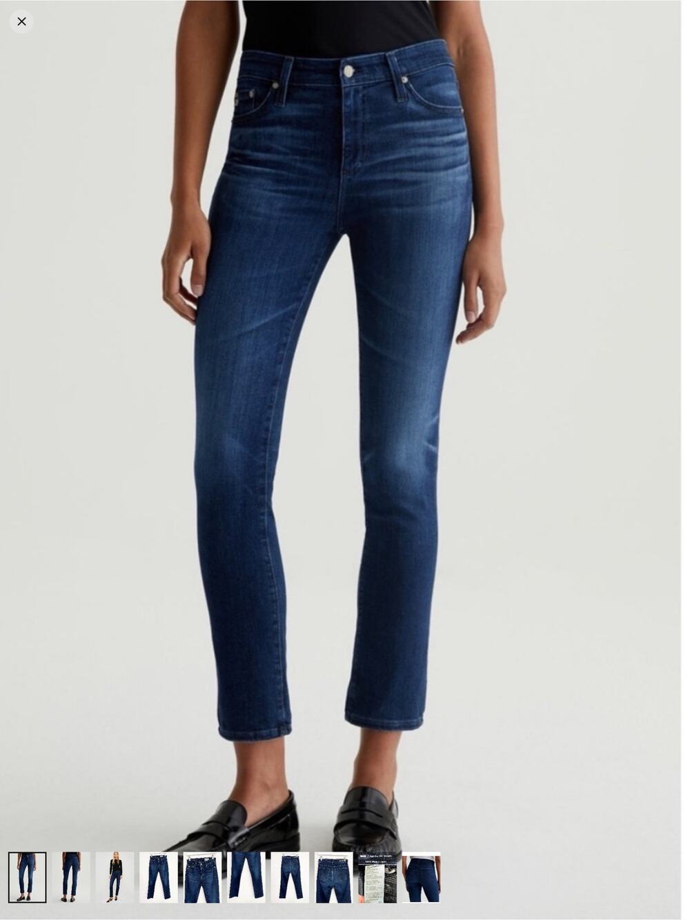 AG Adriano Goldschmied Womens Mari High-Rise Slim Straight Leg Jean Size 24 *EUC